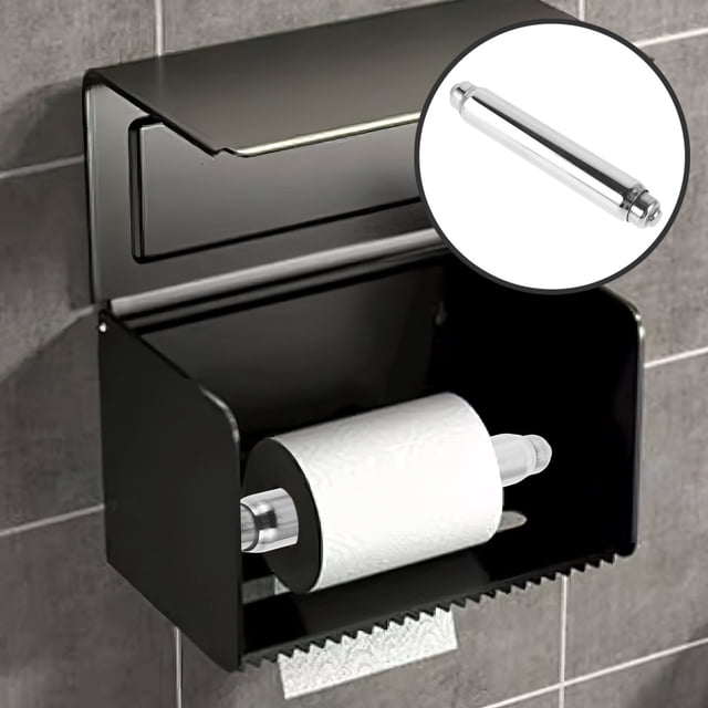 OUNONA Rouleau de Papier Toilette de Remplacement Tiges en Acier Inoxydable pour Usage Hôtelier 1Pcs