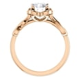 thumbnail image 2 of Pompeii 1ct Solitaire Diamond Round Antique Engagement Ring Lab Grown Rose Gold (FG,VS), 2 of 4