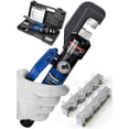 thumbnail image 1 of Herramienta de Prensado Hidráulica AMZCNC Azul con 9 Troqueles para Cable Hidráulico 8 Toneladas de, 1 of 7