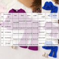 thumbnail image 4 of kmaduk Baby Girl Clothes Infant Toddler Girl Clothing Ruffle Shirt High Low Top Floral Allover Pant Little Girls Clothes (Blue,18-24 Months), 4 of 9