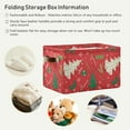 thumbnail image 6 of GZHJMY Christmas Tree With Ornament Storage Bin Collapsible with Handle, 1PCS Rectangle Waterproof Basket for Storage Cube Closet Organizer for Toy Nursery Book Office Shelf Bathroom, 6 of 7
