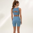 thumbnail image 5 of Women's Sports Bra with Scoop Neck and Front Cutout Design for Low to Medium Impact Workouts - X Large, Blue, 5 of 7