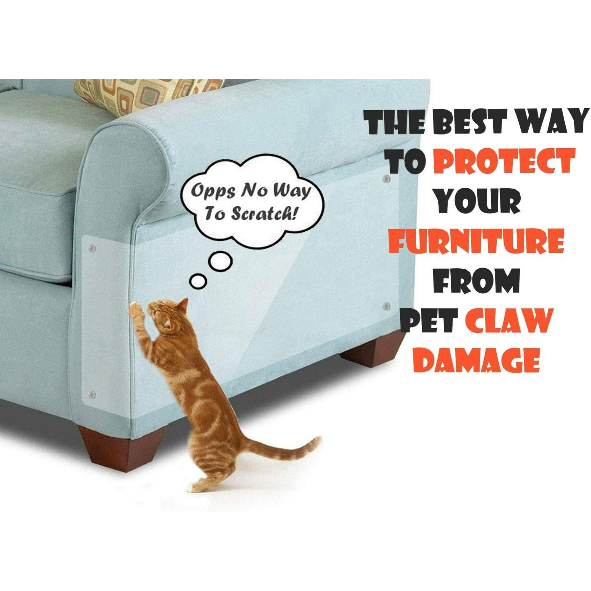 Furniture Protectors from Cats Cat Scratch Deterrent Sheet Training Tape an ti Pet Scratch for Couch Furniture Protector 6Pcs