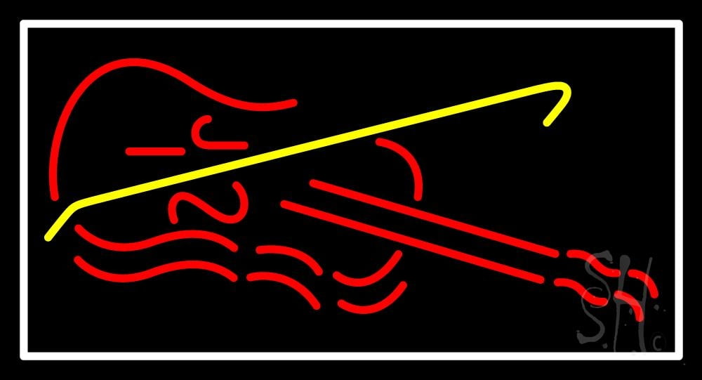 Violin LED Neon Sign 20