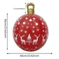 thumbnail image 4 of Christmas Inflatable Red Reindeer Snowflake Ornament Ball, Holiday Decoration for Yard Lawn Porch Garden Indoor Xmas Party, 4 of 5