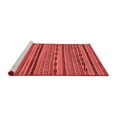 thumbnail image 2 of Ahgly Company Machine Washable Indoor Round Oriental Red Modern Area Rugs, 4' Round, 2 of 4