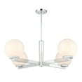 thumbnail image 4 of Meridian M100123CH 4-Light Chandelier in Chrome, 4 of 7