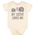thumbnail image 3 of Inktastic My Sister Loves Me Boys or Girls Baby Bodysuit, 3 of 5