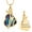 Gold/Blue, variant on Personalized Butterfly with Crytal Heart Cremation Jewelry for Ashes Holder Urn Necklace for Ashes of Loved One Pendent for Ashes and Chain