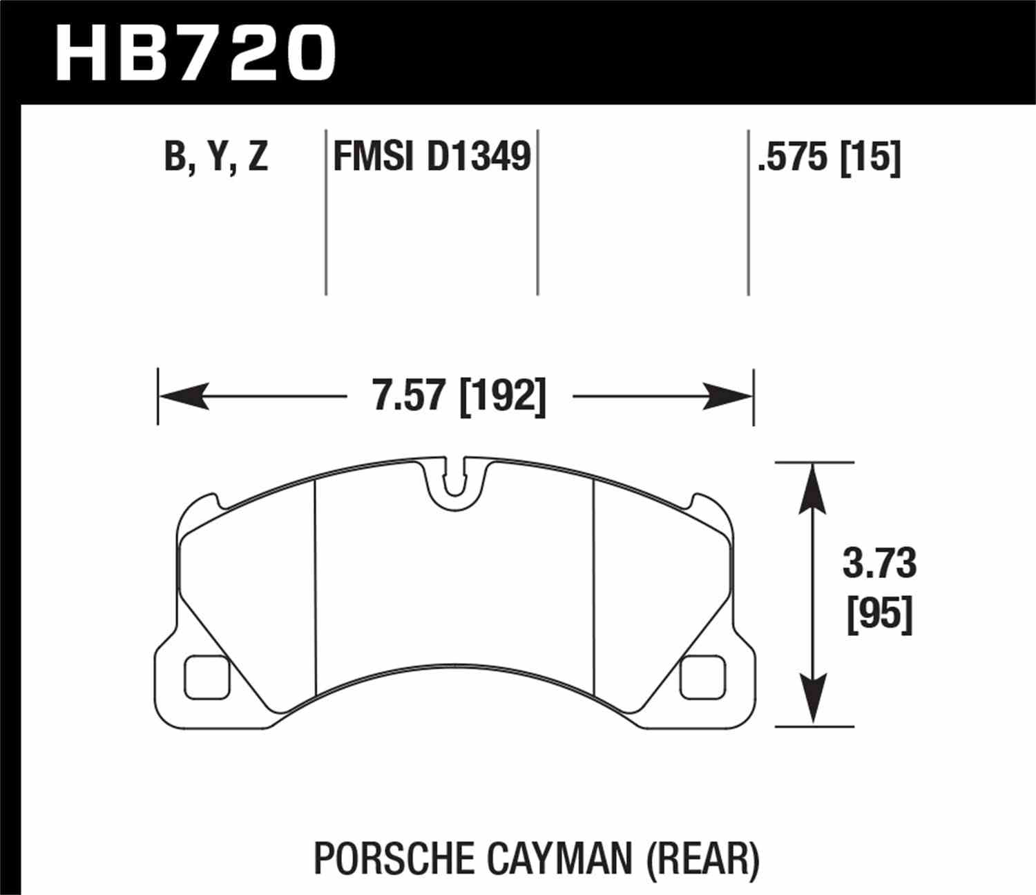 Hawk Performance HB720Z.575 PC Disc Brake Pad Set