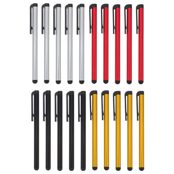 WRISTBIQUE 20Pcs Universal Stylus Pen Assorted Colors for Phones Tablets Computers