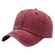 thumbnail image 2 of Gorra de béisbol informal de algodón lavado al agua para mujer: transpirable, correa ajustable, protección solar, para actividades al aire libre en la playa, el parque o de acampada., 2 of 4