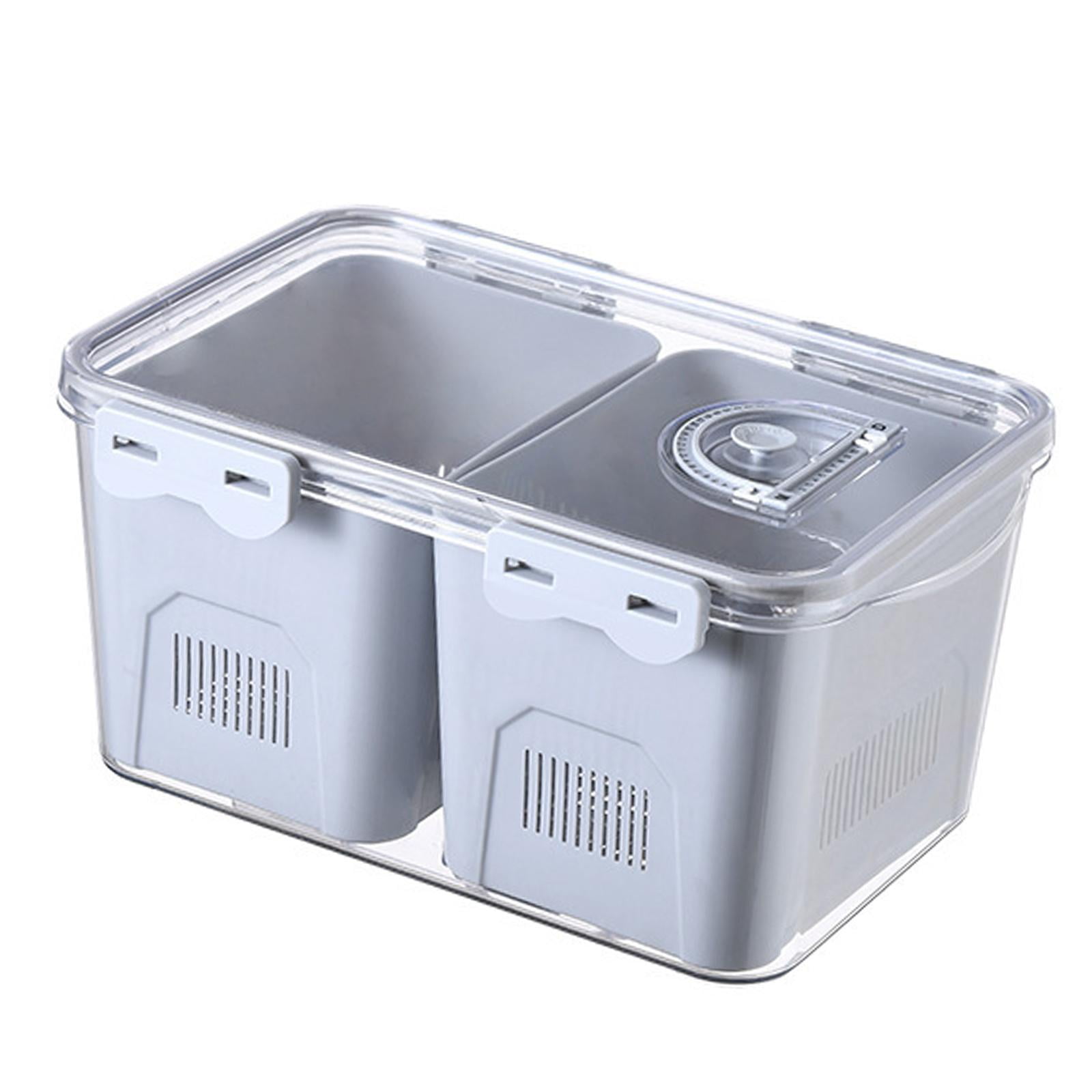 Refrigerator Storage Box Colander Bin Fridge Organizer Stackable