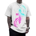 thumbnail image 2 of Ankishi Mens Christian Shirts Crewneck Cross Fashion Summer T Shirts Loose Fit Cotton Tops Everyday Wear, 2 of 8