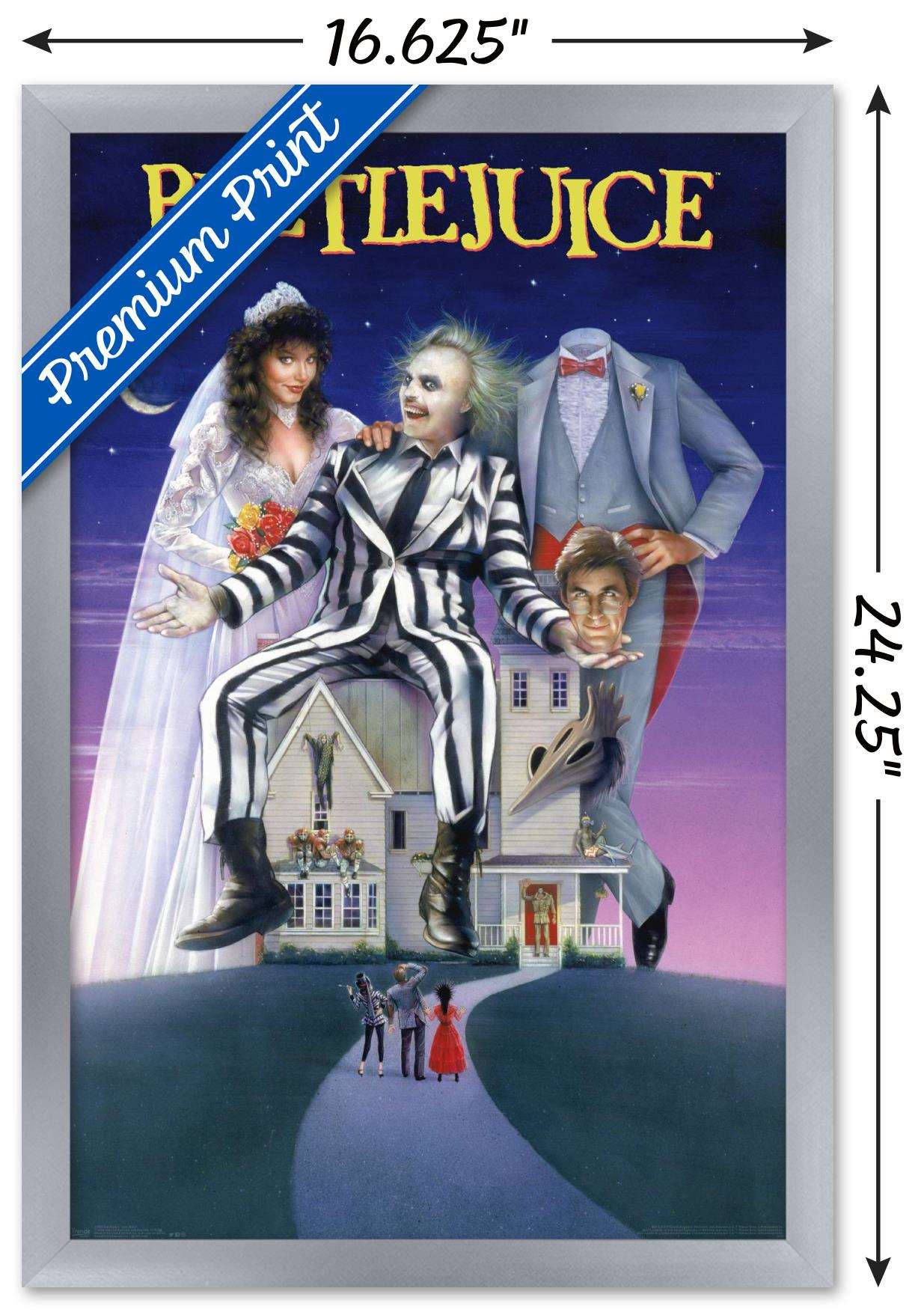 Beetlejuice - One Sheet Wall Poster, 14.725" x 22.375", Framed