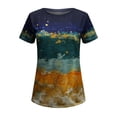 thumbnail image 5 of Pompotops T-shirt à Manches Courtes Imprimé pour Femmes Blouse Décontractée Ample, 5 of 5