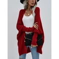 thumbnail image 5 of Alove Women Solid Color Loose Long Knit Sweater Coat S-XL, 5 of 10