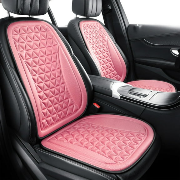 Fwttom Car Seat Cushion - Breathable Cooler Gel Seat Cushion with Backrest All-Season Universal, Summer Cooling Car Seat Cushion for Driving for SUV Truck Universal Fit