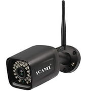ICAMI Wireless Security Camera Outdoor 1080p WiFi Waterproof SD Card with Remote View Two-Way-Audio Motion Detection