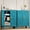 1pc-Blue-32"H, variant on JHYKFG 32"Metal Pantry Storage Cabinet,Freestanding Sideboard with 2 Adjustable Shelves for Small Spaces, Living Room, Hallway, Dining Room,White