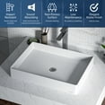 thumbnail image 4 of Karran Usa SQS500PG Sternhagen 23-5/8" Rectangular Quartz Composite Vessel Bathroom Sink -, 4 of 6