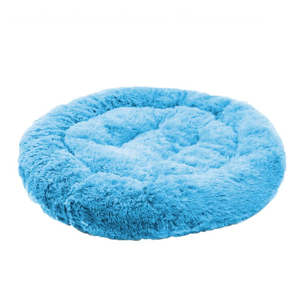 Gespout Dog Bed Cat Bed, Pet Bed Round Plush Bed, Plush Winter Dog Mat Cat Mat for Small to