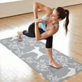 thumbnail image 6 of Terrier Dog Silhouette Dog and Flower Floral Hot Yoga Mat Towel Non Slip for Hot Yoga - Quick-Drying Yoga Mat Cover with 4 Corner Pockets with Travel Bag - Hot Yoga Towel Non Slip 70"x26", 6 of 6