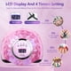 thumbnail image 3 of Lámpara UV LED para uñas de 220 W, secador de uñas UV LED con 4 temporizadores, sensor automático profesional para manicura (rosa), 3 of 5