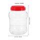 thumbnail image 4 of 2 recipientes transparentes sellados para té, tarros de plástico para almacenar alimentos (2200 ml), 4 of 5