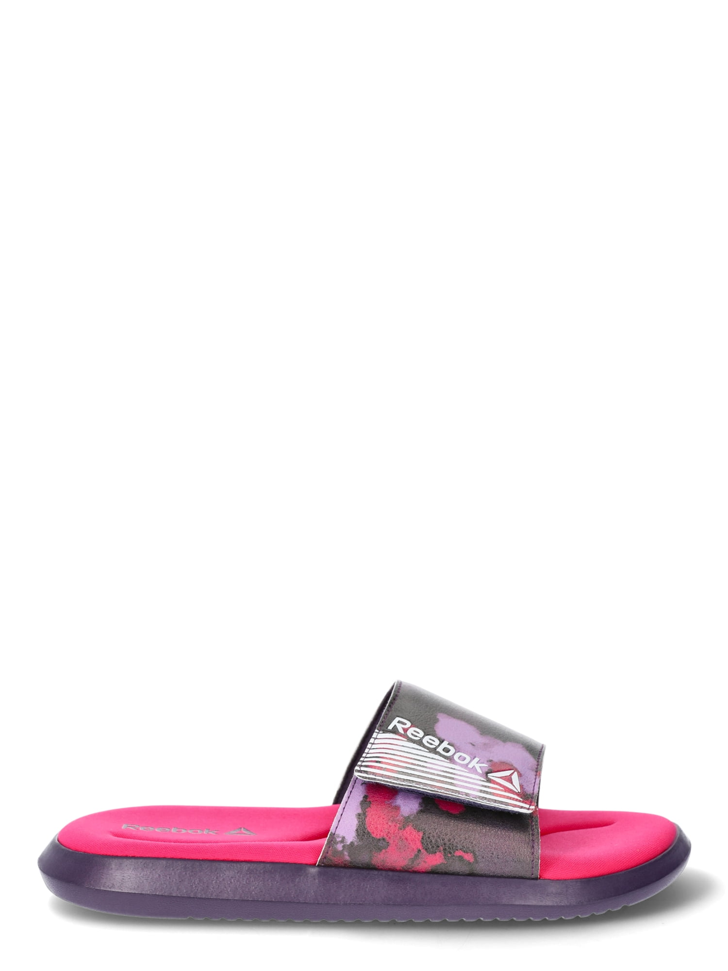 Reebok Womens Adjustable Memory Foam Slides