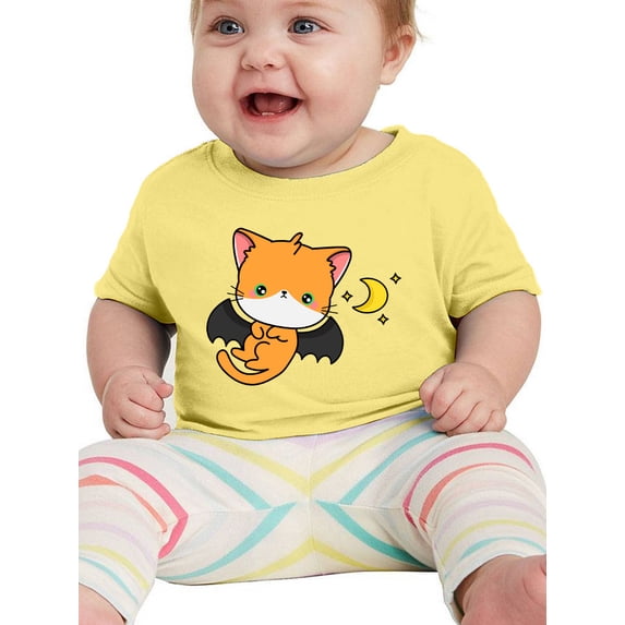 Cute Pumpkitty W Vampire Costume T-Shirt Infant -Image by Shutterstock, 12 Months
