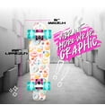 thumbnail image 4 of Madd Gear 22" Retro Beginner Skateboard Mini Cruiser- 62 mm Wheels  - Sugar Rush- Beginner Penny Style Board, 4 of 13