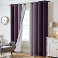 thumbnail image 6 of Yakamok 100% Blackout Curtains 84 Inch Length 2 Layers,Purple Curtains for Bedroom Ombre Room Darkening Grommet Gradient Drapes, Light Blocking Thermal Insulated Window Curtains for Living Room, 6 of 6