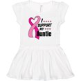 thumbnail image 3 of Inktastic Breast Cancer Awareness I Support My Auntie with Pink Ribbon Girls Baby Dress, 3 of 5