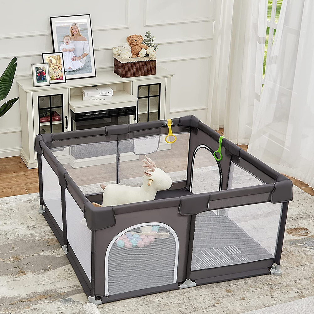 Baby Pen Portable Baby Playground 52X52 inch Baby Pen with 50 Pit