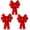 3Pack, variant on Pakyozj Red Christmas Bows Large Velvet Bow for Wreaths, Tree, Outside Decorating, Outdoor (12 * 14 inch)