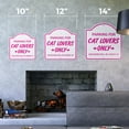 thumbnail image 2 of Cat Lovers 10” x 10” Sign | Indoor/Outdoor Plastic | SignMission Designer Animals Kitten Love Pets Kitty Feline Collector Cats Novelty Gift Funny Joke Gag Road Garage, 2 of 4