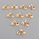 thumbnail image 2 of 10 Piezas Colgante de Encanto Forma de Hojas con Perlas Artificiales de Respaldo Plano para Proyectos de Arte y Manualiadades A31 Soledad Colgante de dijes de perlas, 2 of 10