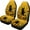 Black Feline & Sunflowers, variant on Odenmar Black Cat Sunflower Car Seat Covers, 2-Piece Front Protectors, Breathable Mesh Fabric, Universal Fit for Trucks Vans Suvs