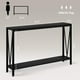 thumbnail image 2 of Yeshouse Consola Industrial, mesa de entrada de 2 estanterías con almacenamiento, mesa de sofá estrecha con diseño de V, mesa de consola de 43" para entrada, sala de estar, pasillo, vestíbulo, 2 of 8