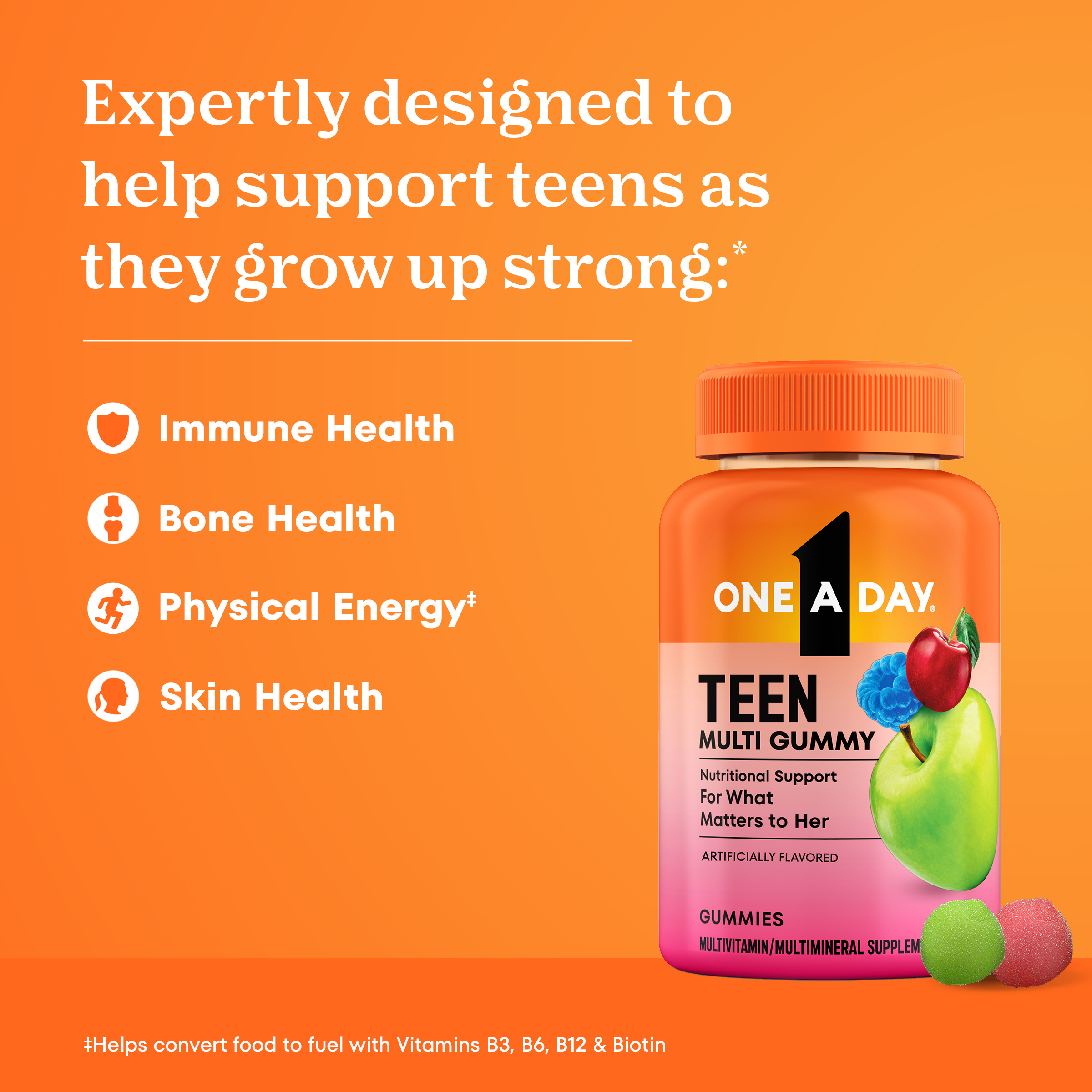 One A Day Teen Girl Multivitamin Gummies photo 2