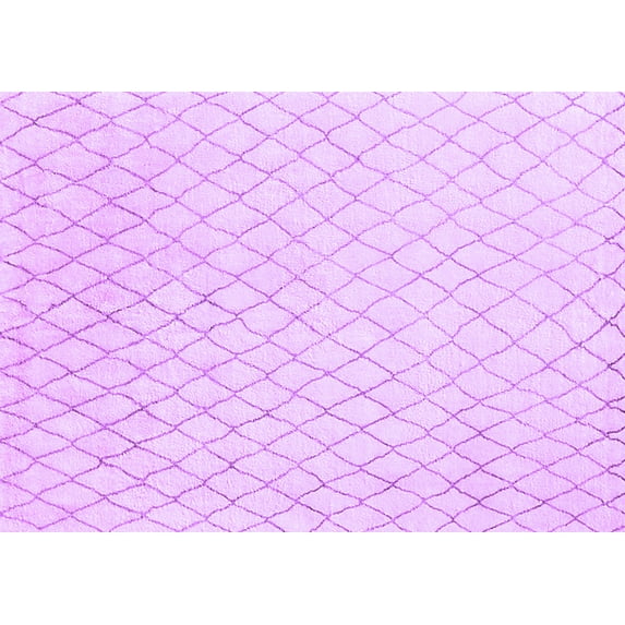 Ahgly Company Indoor Rectangle Oriental Purple Industrial Area Rugs, 4' x 6'