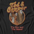 thumbnail image 3 of Disney The Fox and The Hound Tod & Cooper Men's T Shirt (Black, S-XXXL), 3 of 4
