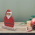 thumbnail image 3 of Christmas Mango Wood Santa On Base, 3 of 3