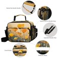 thumbnail image 4 of Insulated Lunch Bag 6L Leak-Proof Lunch Box with Shoulder Strap Multiple Pockets Lunch Tote Yellow Flowers on The Grass, 4 of 9