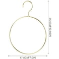 thumbnail image 3 of 16 Pcs Metal Circle Hanger, Belt Scarf Ring Hanger, No Snag Closet Storage Organizer Holder for Mens Ties, Womens Shawls, Pashminas, Towel, Clothes, 3 of 6