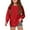 Red, variant on Krdevn Girls Long Sleeve Tops Casual Loose Fit Round Neck Hollow Out Blouse Tee Shirt for Teen Girls Comfortable Breathable Daily Wear,14-16 Years