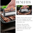 thumbnail image 4 of Grill Press Bellemain con mango de madera de hierro fundido de alta resistencia, 4 of 8