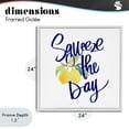 thumbnail image 4 of Stupell Industries Cottage Cursive Squeeze The Day White Framed Giclee Art, 24 x 24, by Lanie Loreth, 4 of 8
