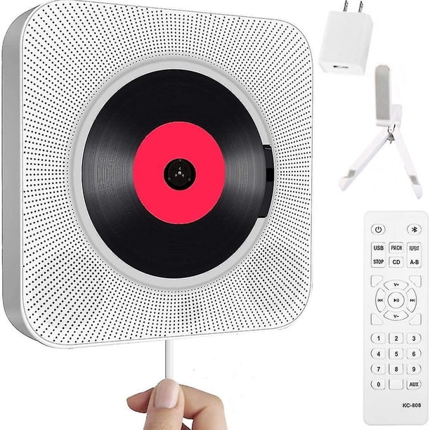 Reproductor de CD aumentable en la pared de Bluetooth, reproductor de CD portátil